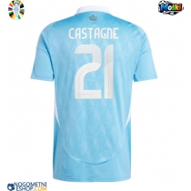 Moški Nogometni dresi Belgija Timothy Castagne #21 Gostujoči EP 2024 Kratek Rokav